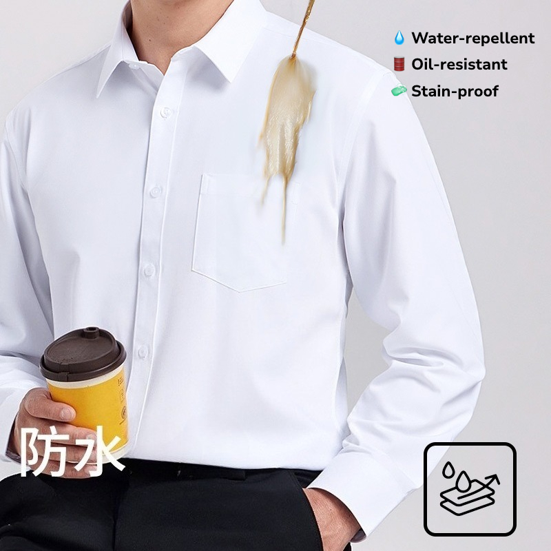 The Office Tech - Kemeja Lengan Panjang Pria Tahan Air