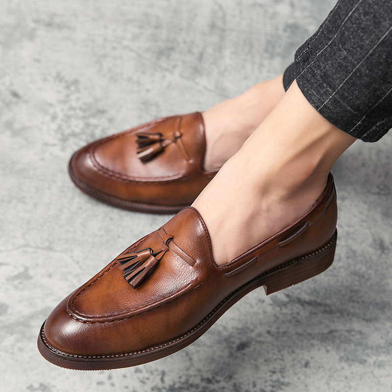 Office High Tech - Sepatu Kulit Kasual Berkualitas Tinggi Model