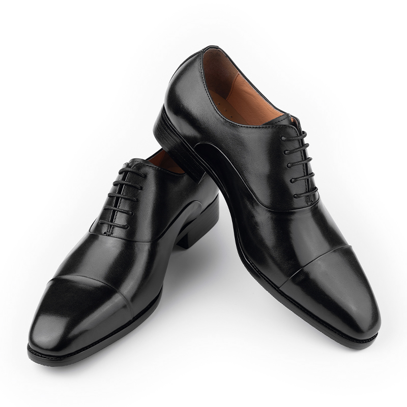 Office High Tech - Sepatu kulit Oxford pria, buatan tangan