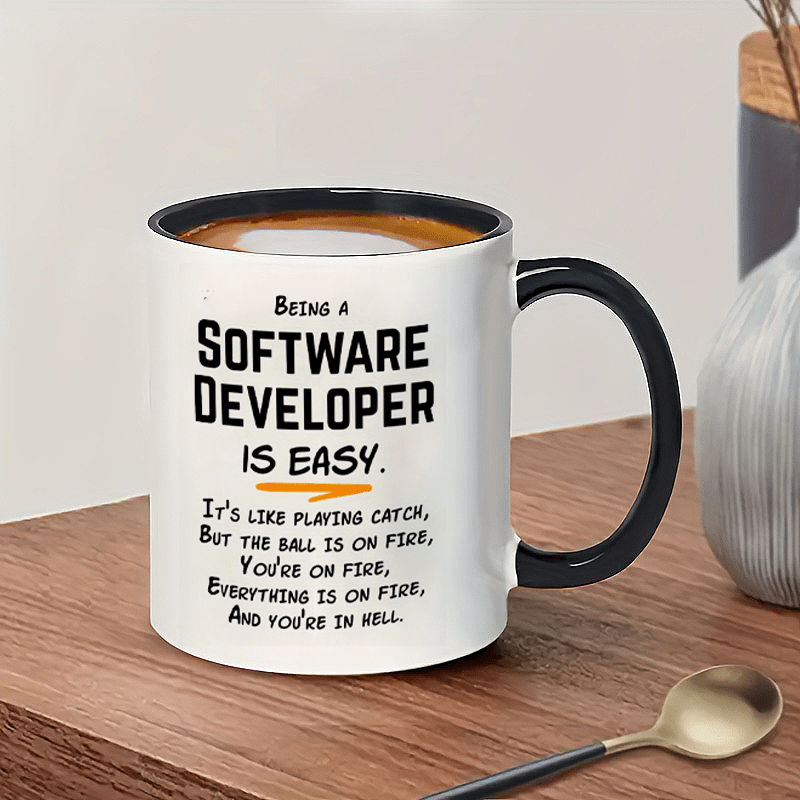 The Office Tech - Mug Keramik 11oz dengan Humor untuk