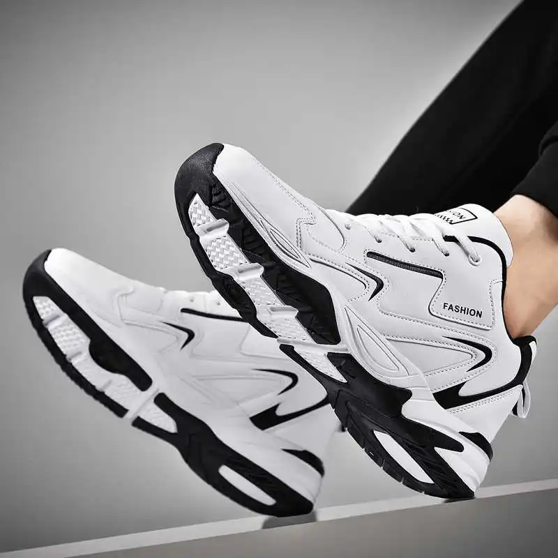 Office Tech Typing - Sepatu kets olahraga untuk pria, sepatu