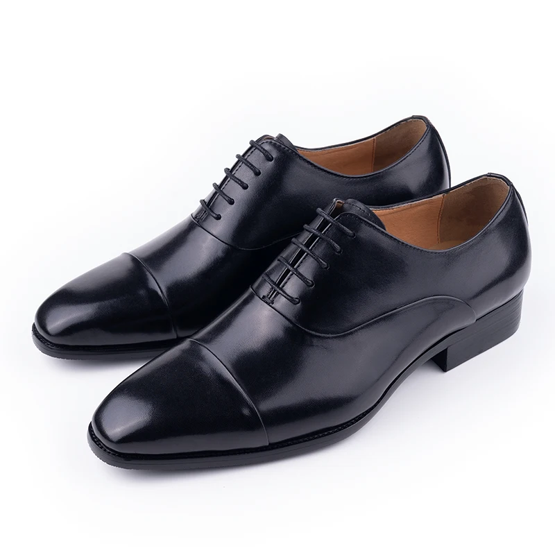 Sepatu kulit Oxford pria, buat - Office High Tech ulasan dan harga