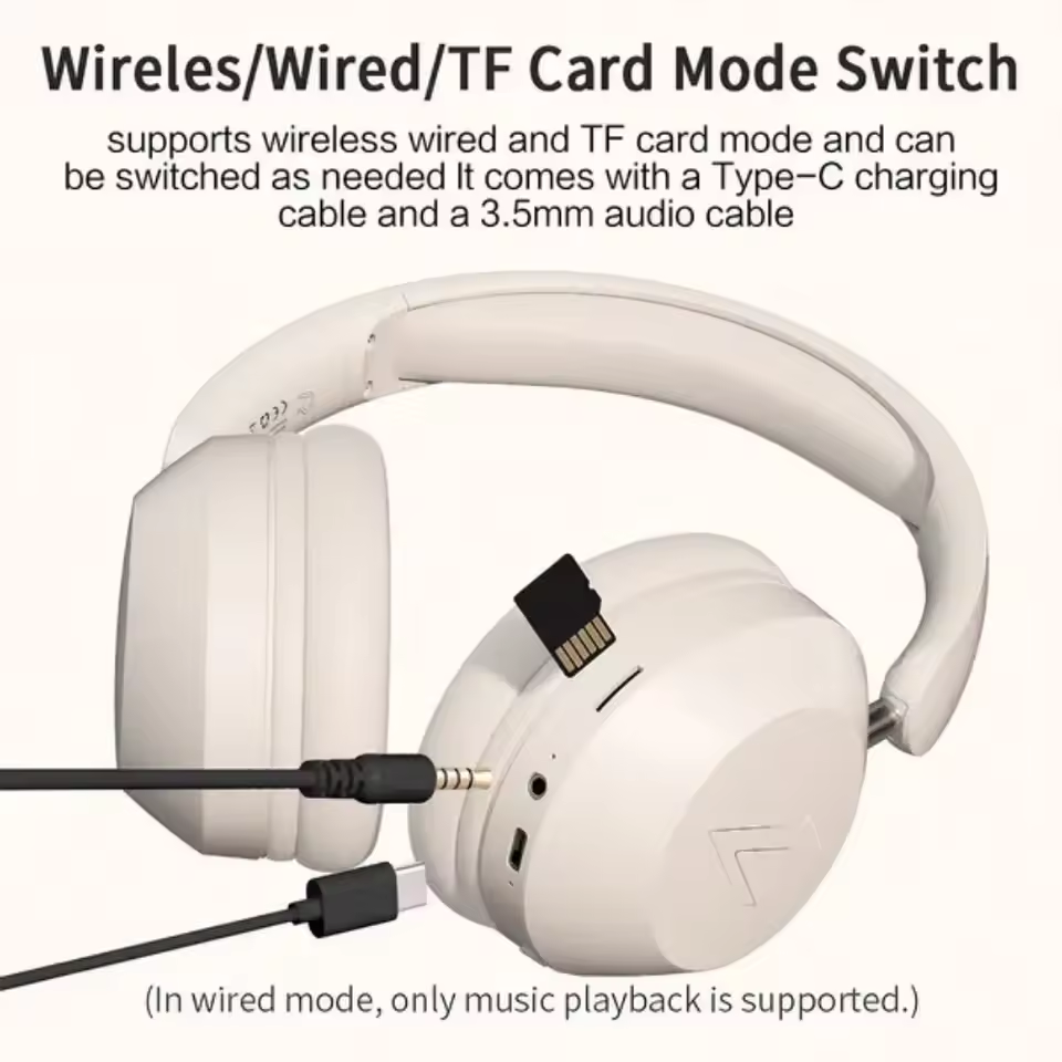 Headphone nirkabel over-ear BT - Office Tech Typing ulasan dan harga