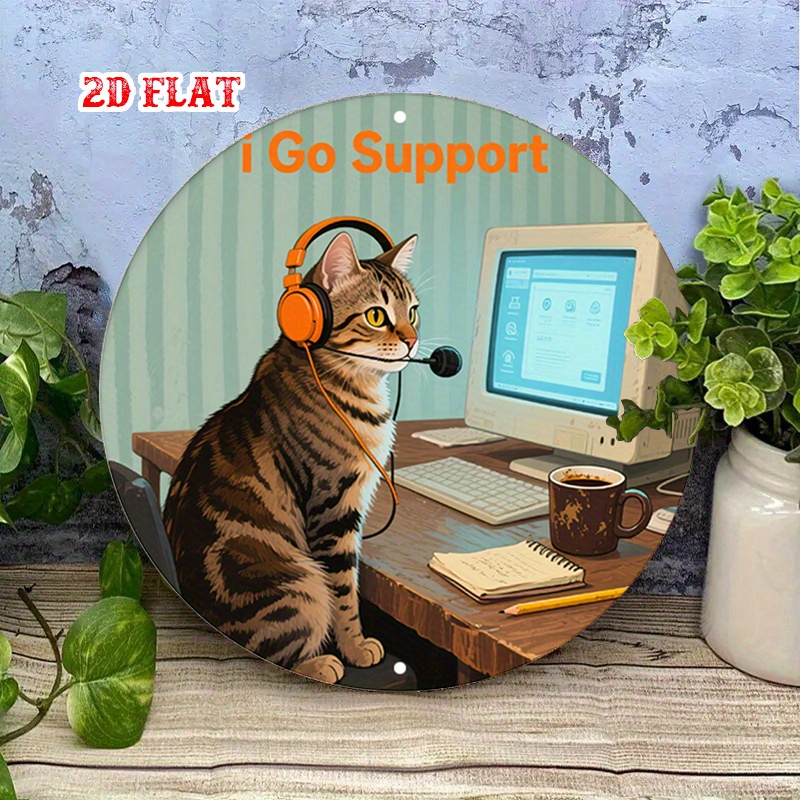 CIFBUY 2D Flat Funny Tech Supp - The Office Tech ulasan dan harga