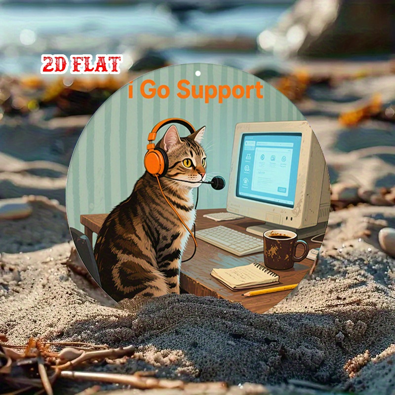 CIFBUY 2D Flat Funny Tech Supp - The Office Tech ulasan dan harga