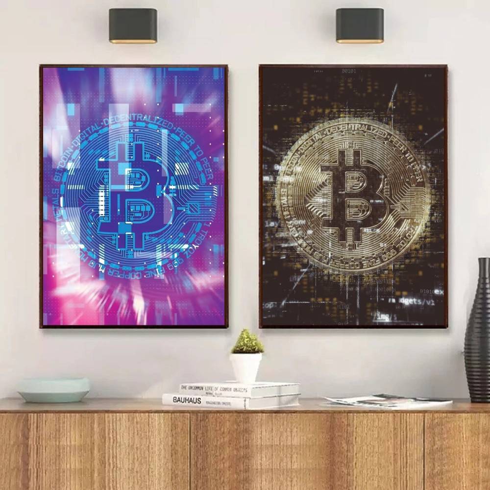 Poster Koin Emas Sirkuit Tekno - Tech Office Wallpaper ulasan dan harga